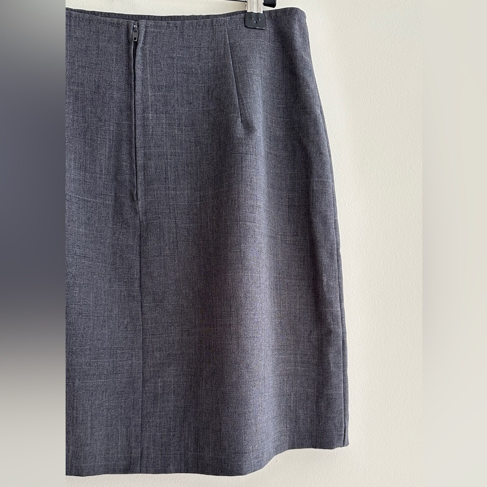 Classic Gray Pencil Skirt, Vintage 90s Juniors Casual Grey Skirt, Size 5/6 - Picture 13 of 14